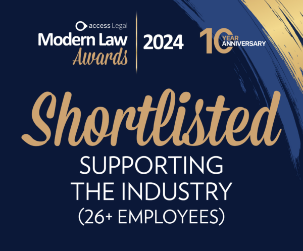 Modern Law Awards 2024 Supporting the Industry badge