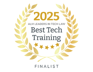 2025 ALM Leaders in Tech Law Best Tech Training Finalist Award