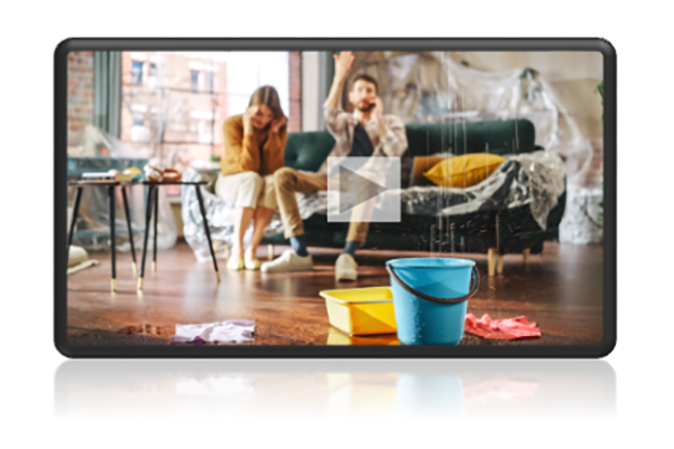 Example of an intensive client scenario being shown on a tablet