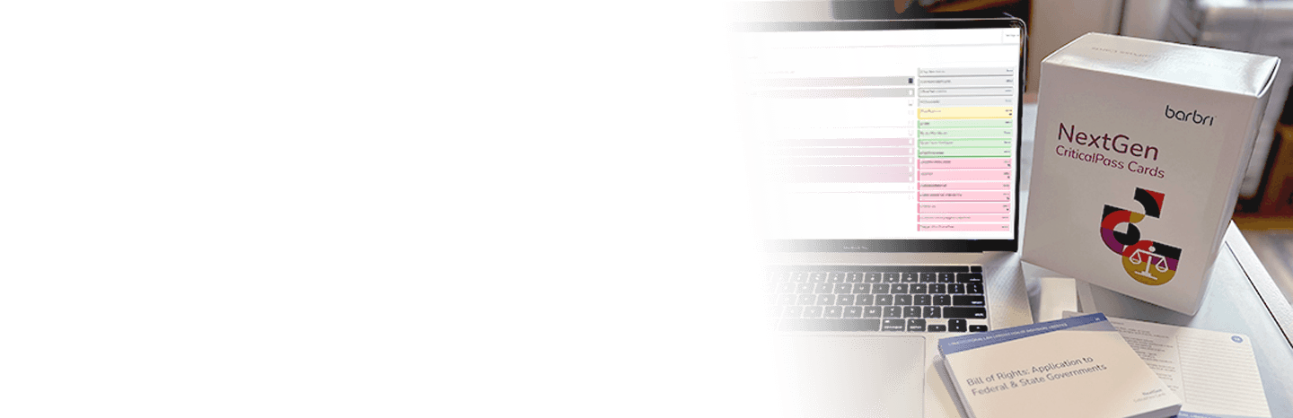 Laptop showing online flash card with the NextGen CriticalPass box set of cards